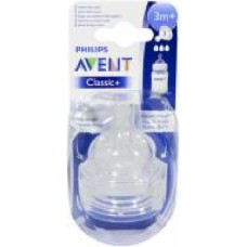 Соска Philips Avent с тремя отверствиями SCF633/27 2 шт 884063327180