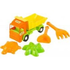 Игрушка Wader Грузовик Mini truck с набором для игр с песком 5 элементов 39157