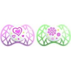 Пустышка ортодонтическая Nuvita Air 0м + 2 шт. NV7060Girl