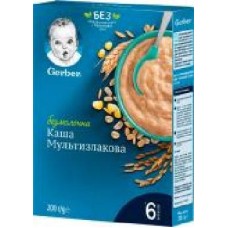 Каша безмолочная Gerber от 6 месяцев быстрорастворимая Мультизлаковая 200 г