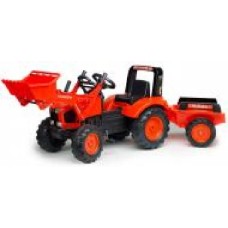 Трактор с прицепом Falk Kubota красный 2060AM