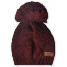 Шапочка детская унисекс р.48-50 бордовый 804