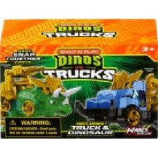 Игровой набор Road Rippers Машинка и динозавр Triceratops green 20074