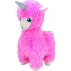 Мягкая игрушка TY Beanie Boos Лама 15 см розовый 36282