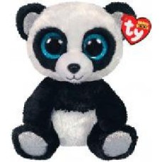 Мягкая игрушка TY Beanie Boos Бамбуковая панда 25 см черный с белым 36463