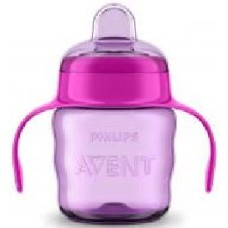 Поильник Philips Avent с мягким носиком розовая 200 мл. 6 мес+ SCF551/03