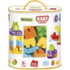 Конструктор Wader Baby Blocks Мои первые кубики 41410