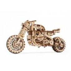 Деревянный 3D-конструктор UGEARS Мотоцикл Scrambler UGR-10 с коляской