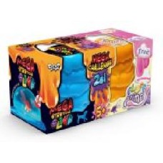Ароматная слизь-лизун Danko Toys 2 в 1 Mega Stretch Slime и Fluffy Slime (укр.) FLS-03-01U
