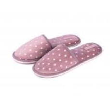 Тапки домашние для девочки Twins HS-OZ велюровые в горох р.30/31 розовый