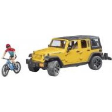 Набор Bruder джип Jeep Rubicon с фигуркой велосипедиста на горном байке 1:16 02543