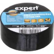 Изолента Expert Power ПВХ 0,13x30 мм 25 м черная ПВХ