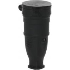 Гнездо UP! (Underprice) YK-406P-BK с заземлением 220В 16А IP44 каучук черный