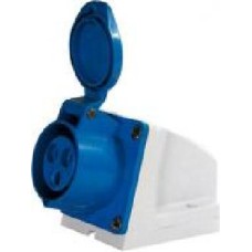 Розетка силовая с заземлением TAREL (e.socket.pro.4.16) 3p+PE (114) синий p012004
