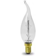 Лампа накаливания EUROLAMP ArtDeco dimmable BXS35 40 Вт E14 2700 К 240 В прозрачная CW-40142(deco)