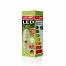 Лампа светодиодная Eurolamp 2 Вт капсульная прозрачная G4 12 В 3000 К LED-G4-0227(12)