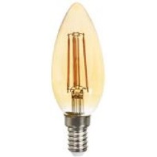 Лампа светодиодная LightMaster Gold LB-558 C37 6 Вт E14 2200 К 230 В прозрачная