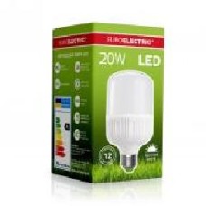 Лампа светодиодная Eurolamp Plastic 20 Вт T120 матовая E27 220 В 6500 К