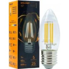 Лампа светодиодная Emilight FIL C35 7 Вт E27 3000 К 220 В прозрачная