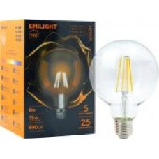 Лампа светодиодная Emilight FIL G95 8 Вт E27 3000 К 220 В прозрачная