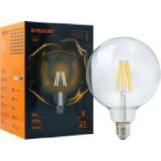 Лампа светодиодная Emilight FIL G125 10 Вт E27 3000 К 220 В прозрачная