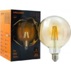 Лампа светодиодная Emilight FIL Gold G125 10 Вт E27 3000 К 220 В прозрачная