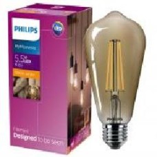 Лампа светодиодная Philips Classic Gold 5.5 Вт ST64 прозрачная E27 220 В 2500 К