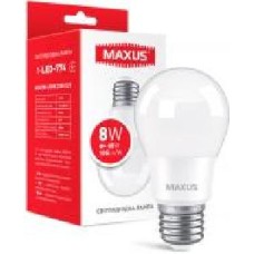 Лампа светодиодная Maxus 8 Вт A55 матовая E27 220 В 4100 К 1-LED-774