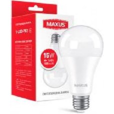 Лампа светодиодная Maxus 15 Вт A70 матовая E27 220 В 4100 К 1-LED-782