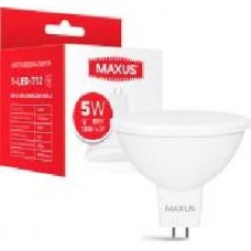 Лампа светодиодная Maxus 5 Вт MR16 матовая GU5.3 220 В 4100 К 1-LED-712