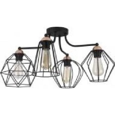 Люстра потолочная TK Lighting Galaxy 4x60 Вт E27 медь/черный 1645