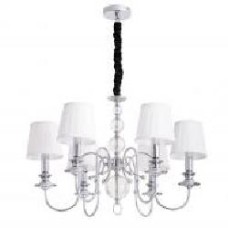 Люстра подвесная Arte Lamp 6x60 Вт E14 белый/хром A1316LM-6CC