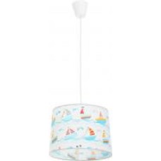 Подвес TK Lighting 1795 1x60 Вт E27 белый с голубым Kids