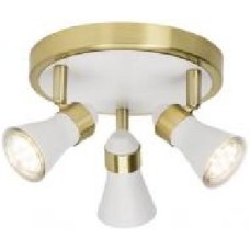 Спот Brilliant Jupp 15934/88 3x50 Вт GU10 белый/золото