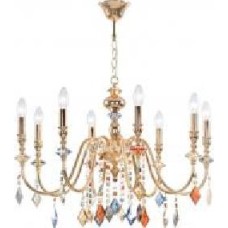 Люстра подвесная Victoria Lighting Antonia/SP8 8x40 Вт E14 золото