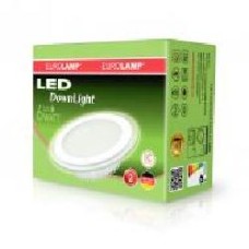 Светильник светодиодный Eurolamp Glass Downlight круглый 6 Вт 3000 К белый