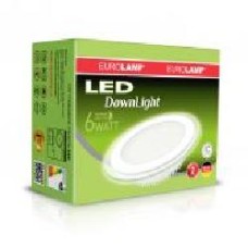 Светильник светодиодный Eurolamp Glass Downlight круглый LED-DLR-6/4 6 Вт 4000 К белый