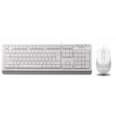 Комплект клавиатура и мышь A4Tech Fstyler F1010 White