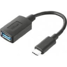 Переходник Trust USB C/USB 3.0 черный (20967)