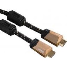 Кабель Hama HDMI 3 м черно-коричневый (00122211) Premium High Speed AM/AM