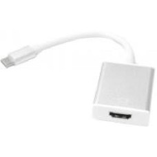 Переходник PowerPlant USB Type-C – HDMI F 0,15 м белый (KD00AS1272)