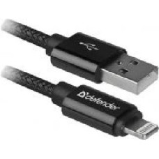 Кабель Defender Lightning – USB 1 м черный (87808)