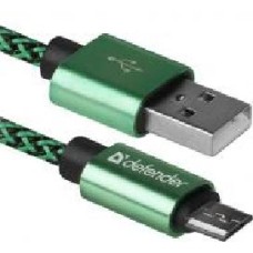 Кабель Defender microUSВ 1 м зеленый (87804)