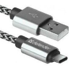 Кабель Defender USB Type-C 1 м белый (87815)