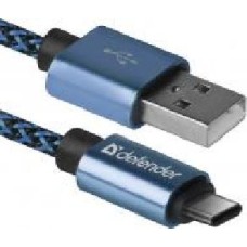 Кабель Defender USB Type-C 1 м синий (87817)