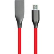 Кабель PowerPlant USB – microUSB 1 м красный (CA911363)