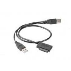 Переходник Cablexpert 0,5 м черный (A-USATA-01) USB 2.0 на Slimline SATA 13 pin