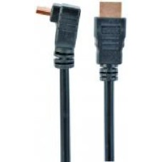 Кабель Cablexpert HDMI V.2.0, позолоченные коннекторы, угловой 3 м черный (CC-HDMI490-10)