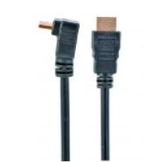 Кабель Cablexpert HDMI V.2.0, угловая вилка с позолоченными контактами 4,5 м черный (CC-HDMI490-15)