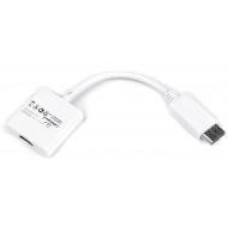 Адаптер Cablexpert 0,1 м белый (A-DPM-HDMIF-002-W) переходник DisplayPort на HDMI